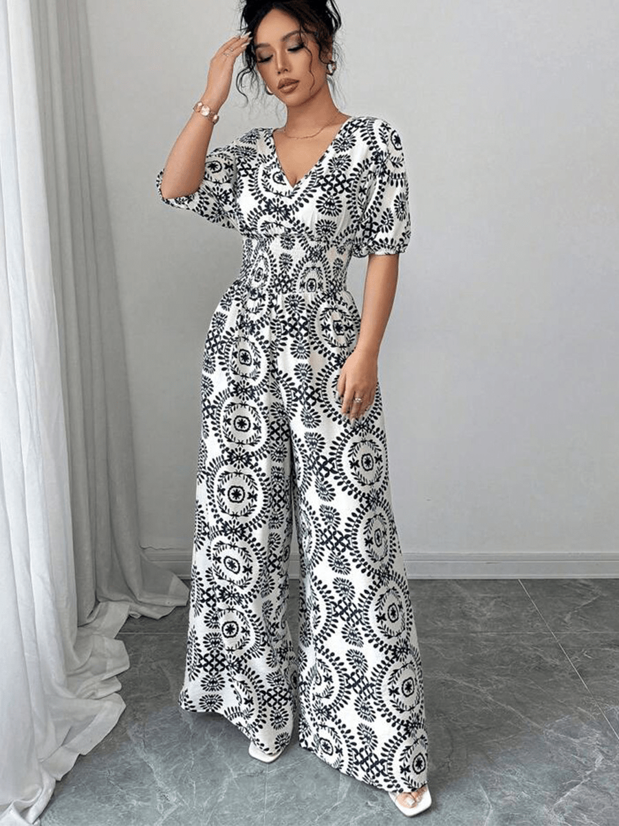 【2025春夏新作】全刺繡ラグジュアリーオールインワン - select store mirror me【2025春夏新作】全刺繡ラグジュアリーオールインワンselect store mirror meselect store mirror meホワイト×ブラックS