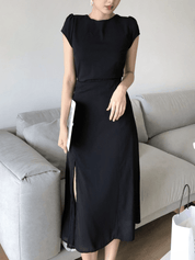 【2025春夏新作】バックオープンバックスリットワンピース - select store mirror me【2025春夏新作】バックオープンバックスリットワンピースselect store mirror meselect store mirror meブラックS