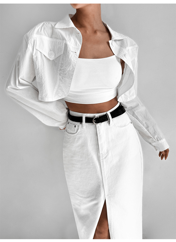 【2025春夏新作】フロントスリットロングデニムスカート - select store mirror me【2025春夏新作】フロントスリットロングデニムスカートselect store mirror meselect store mirror meS