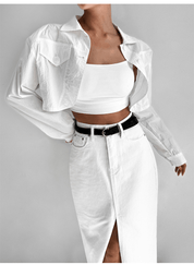 【2025春夏新作】フロントスリットロングデニムスカート - select store mirror me【2025春夏新作】フロントスリットロングデニムスカートselect store mirror meselect store mirror meS