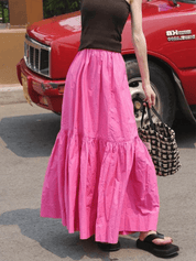 【2025春夏新作】ローズレッドティアードスカート - select store mirror me【2025春夏新作】ローズレッドティアードスカートselect store mirror meselect store mirror meローズレッドS