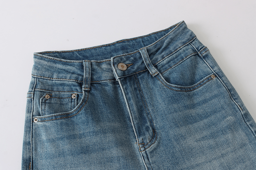 【2025春夏新作】フロントスリットフレアデニムパンツ - select store mirror me【2025春夏新作】フロントスリットフレアデニムパンツselect store mirror meselect store mirror meライトブルーS