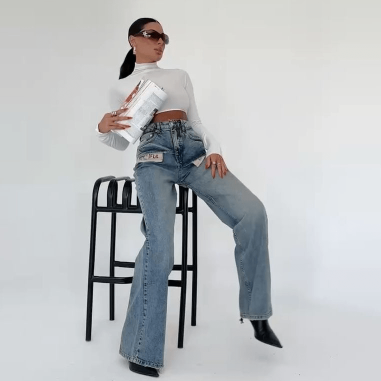 【2025春夏新作】美脚見えが叶う!サマーデニムワイドパンツ - select store mirror me【2025春夏新作】美脚見えが叶う!サマーデニムワイドパンツselect store mirror meselect store mirror meS