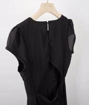 【2025春夏新作】バックオープンバックスリットワンピース - select store mirror me【2025春夏新作】バックオープンバックスリットワンピースselect store mirror meselect store mirror meブラックS