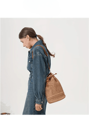 【2025春夏新作】ドロストクロシェかごバッグ【2色展開】 - select store mirror me【2025春夏新作】ドロストクロシェかごバッグ【2色展開】select store mirror meselect store mirror meオフホワイト