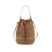 【2025春夏新作】ドロストクロシェかごバッグ【2色展開】 - select store mirror me【2025春夏新作】ドロストクロシェかごバッグ【2色展開】select store mirror meselect store mirror meカーキ