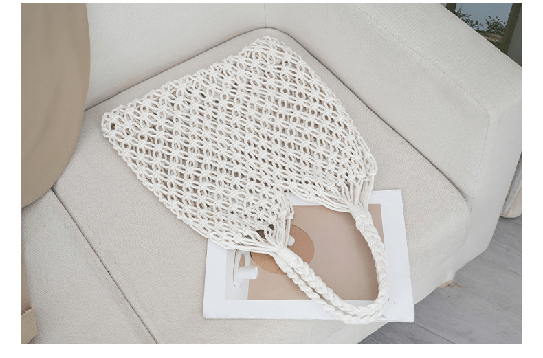 【2025春夏新作】ロープネットバッグ【2色展開】 - select store mirror me【2025春夏新作】ロープネットバッグ【2色展開】select store mirror meselect store mirror meホワイト