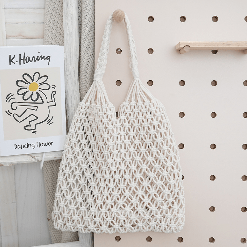 【2025春夏新作】ロープネットバッグ【2色展開】 - select store mirror me【2025春夏新作】ロープネットバッグ【2色展開】select store mirror meselect store mirror meホワイト