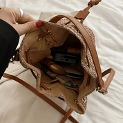 【2025春夏新作】ドロストクロシェかごバッグ【2色展開】 - select store mirror me【2025春夏新作】ドロストクロシェかごバッグ【2色展開】select store mirror meselect store mirror meカーキ