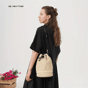 【2025春夏新作】ドロストクロシェかごバッグ【2色展開】 - select store mirror me【2025春夏新作】ドロストクロシェかごバッグ【2色展開】select store mirror meselect store mirror meオフホワイト