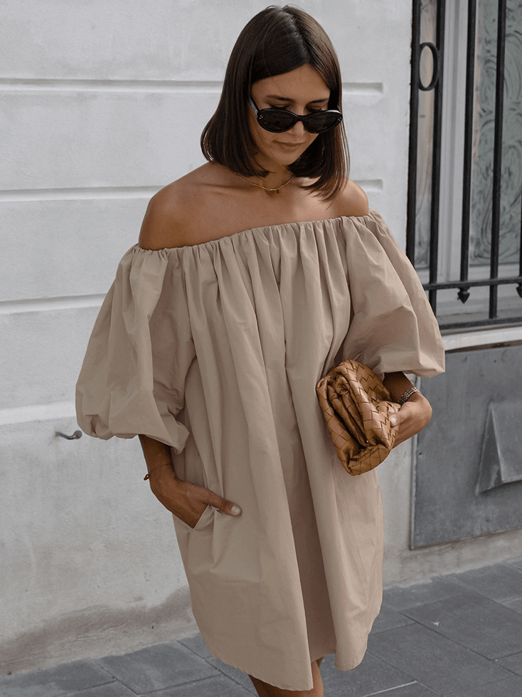 【2025春夏新作】2wayオフショルバルーンスリーブワンピース - select store mirror me【2025春夏新作】2wayオフショルバルーンスリーブワンピースselect store mirror meselect store mirror meベージュS