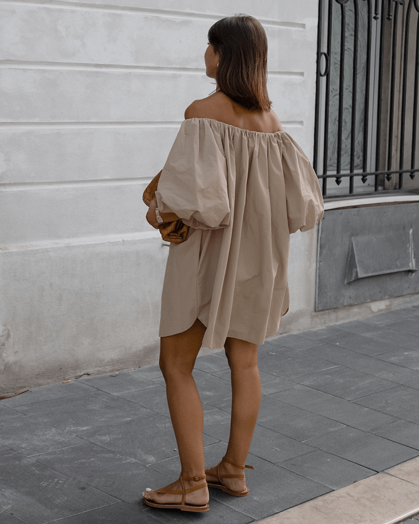 【2025春夏新作】2wayオフショルバルーンスリーブワンピース - select store mirror me【2025春夏新作】2wayオフショルバルーンスリーブワンピースselect store mirror meselect store mirror meベージュS