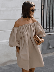 【2025春夏新作】2wayオフショルバルーンスリーブワンピース - select store mirror me【2025春夏新作】2wayオフショルバルーンスリーブワンピースselect store mirror meselect store mirror meベージュS