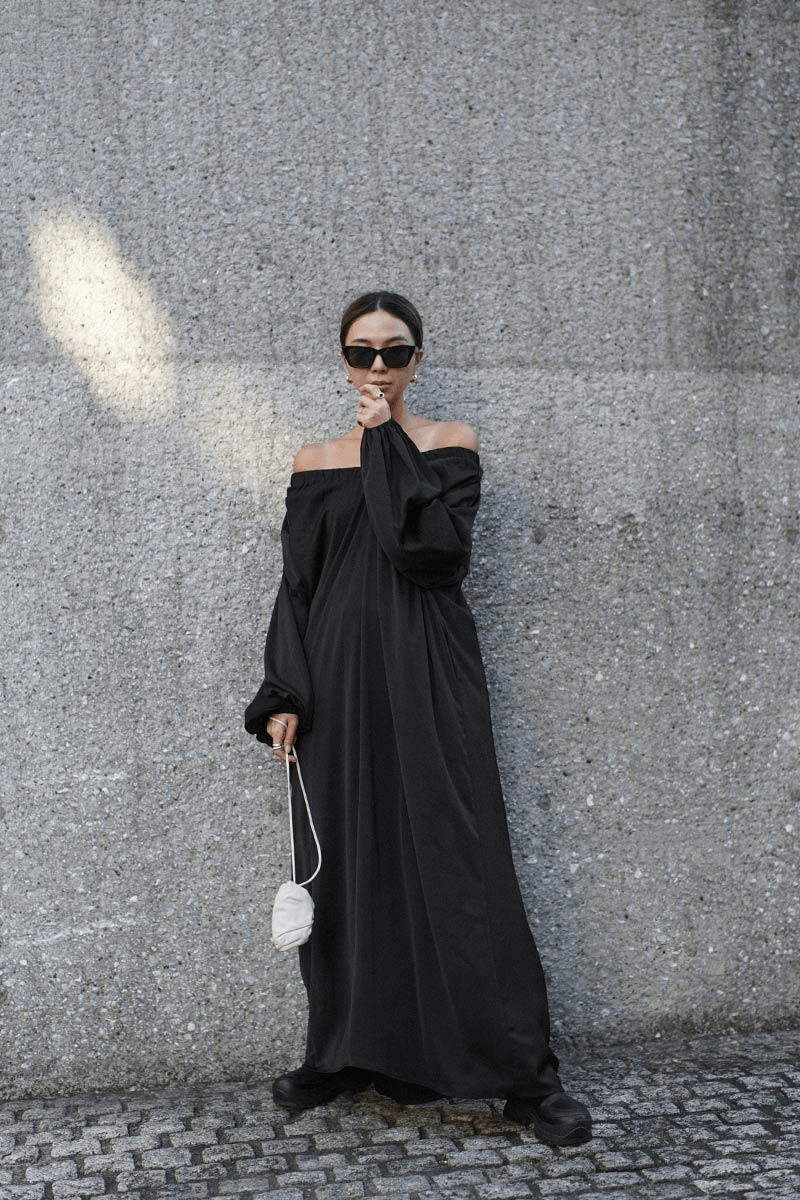 【2025春夏新作】2WAYギャザーリラックスワンピース【2色展開】 - select store mirror me【2025春夏新作】2WAYギャザーリラックスワンピース【2色展開】select store mirror meselect store mirror meブラックS