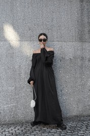 【2025春夏新作】2WAYギャザーリラックスワンピース【2色展開】 - select store mirror me【2025春夏新作】2WAYギャザーリラックスワンピース【2色展開】select store mirror meselect store mirror meブラックS