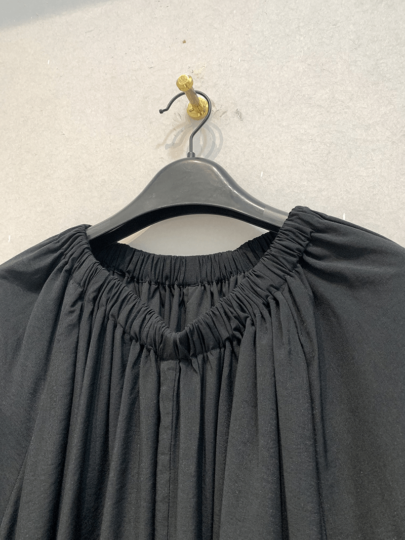 【2025春夏新作】2WAYギャザーリラックスワンピース【2色展開】 - select store mirror me【2025春夏新作】2WAYギャザーリラックスワンピース【2色展開】select store mirror meselect store mirror meブラックS