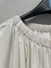 【2025春夏新作】2WAYギャザーリラックスワンピース【2色展開】 - select store mirror me【2025春夏新作】2WAYギャザーリラックスワンピース【2色展開】select store mirror meselect store mirror meオフホワイトS