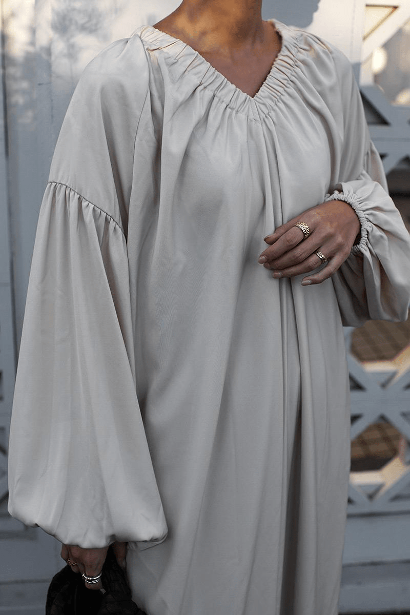 【2025春夏新作】2WAYギャザーリラックスワンピース【2色展開】 - select store mirror me【2025春夏新作】2WAYギャザーリラックスワンピース【2色展開】select store mirror meselect store mirror meオフホワイトS