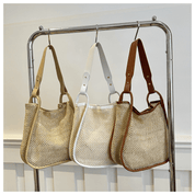 【2025春夏新作】カゴ編みレザーライクハンドルバッグ【3色展開】 - select store mirror me【2025春夏新作】カゴ編みレザーライクハンドルバッグ【3色展開】select store mirror meselect store mirror meカーキ