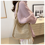 【2025春夏新作】カゴ編みレザーライクハンドルバッグ【3色展開】 - select store mirror me【2025春夏新作】カゴ編みレザーライクハンドルバッグ【3色展開】select store mirror meselect store mirror meカーキ