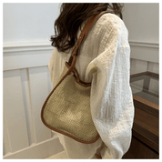 【2025春夏新作】カゴ編みレザーライクハンドルバッグ【3色展開】 - select store mirror me【2025春夏新作】カゴ編みレザーライクハンドルバッグ【3色展開】select store mirror meselect store mirror meブラウン