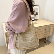 【2025春夏新作】カゴ編みレザーライクハンドルバッグ【3色展開】 - select store mirror me【2025春夏新作】カゴ編みレザーライクハンドルバッグ【3色展開】select store mirror meselect store mirror meカーキ