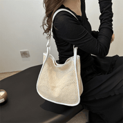 【2025春夏新作】カゴ編みレザーライクハンドルバッグ【3色展開】 - select store mirror me【2025春夏新作】カゴ編みレザーライクハンドルバッグ【3色展開】select store mirror meselect store mirror meホワイト