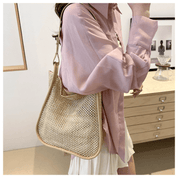 【2025春夏新作】カゴ編みレザーライクハンドルバッグ【3色展開】 - select store mirror me【2025春夏新作】カゴ編みレザーライクハンドルバッグ【3色展開】select store mirror meselect store mirror meカーキ