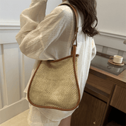 【2025春夏新作】カゴ編みレザーライクハンドルバッグ【3色展開】 - select store mirror me【2025春夏新作】カゴ編みレザーライクハンドルバッグ【3色展開】select store mirror meselect store mirror meブラウン