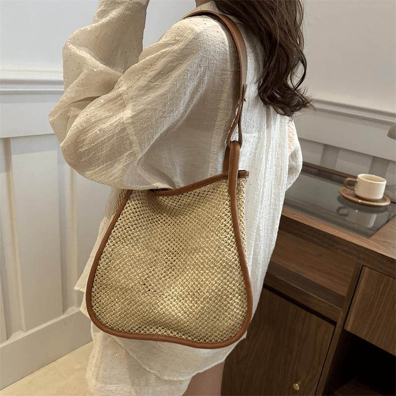 【2025春夏新作】カゴ編みレザーライクハンドルバッグ【3色展開】 - select store mirror me【2025春夏新作】カゴ編みレザーライクハンドルバッグ【3色展開】select store mirror meselect store mirror meブラウン