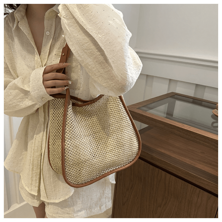 【2025春夏新作】カゴ編みレザーライクハンドルバッグ【3色展開】 - select store mirror me【2025春夏新作】カゴ編みレザーライクハンドルバッグ【3色展開】select store mirror meselect store mirror meブラウン