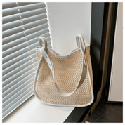 【2025春夏新作】カゴ編みレザーライクハンドルバッグ【3色展開】 - select store mirror me【2025春夏新作】カゴ編みレザーライクハンドルバッグ【3色展開】select store mirror meselect store mirror meホワイト