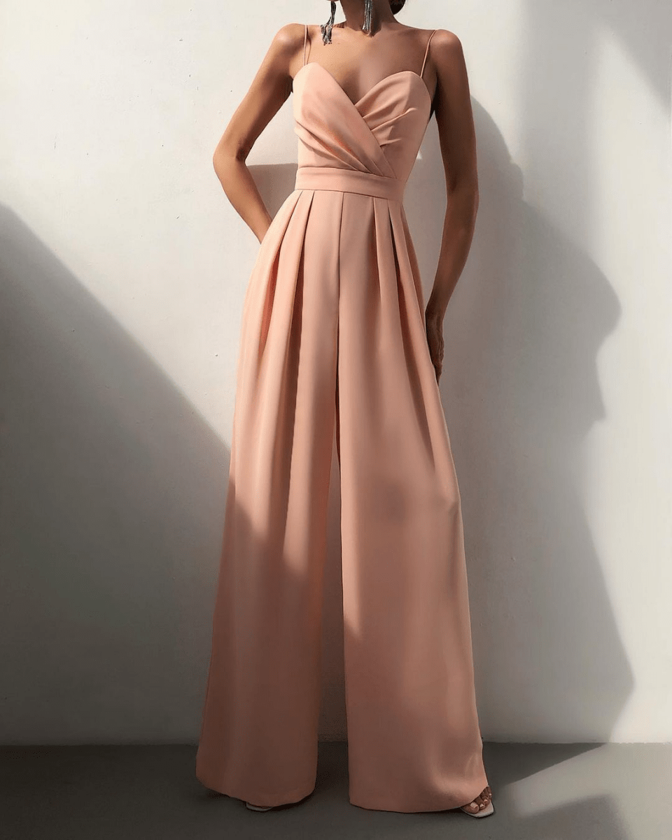 【2025春夏新作】オールインワンワイドパンツドレス【6色展開】 - select store mirror me【2025春夏新作】オールインワンワイドパンツドレス【6色展開】select store mirror meselect store mirror meコーラルオレンジS