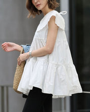 【動画あり】スカラップ襟フリルホワイトトップス - select store mirror me【動画あり】スカラップ襟フリルホワイトトップス203503375mirror meselect store mirror me203503375S