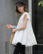 【動画あり】スカラップ襟フリルホワイトトップス - select store mirror me【動画あり】スカラップ襟フリルホワイトトップス203503375mirror meselect store mirror me203503375S