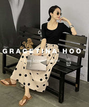 【動画あり】ドット柄切り替えベージュワンピース - select store mirror me【動画あり】ドット柄切り替えベージュワンピース204007419mirror meselect store mirror me204007419S