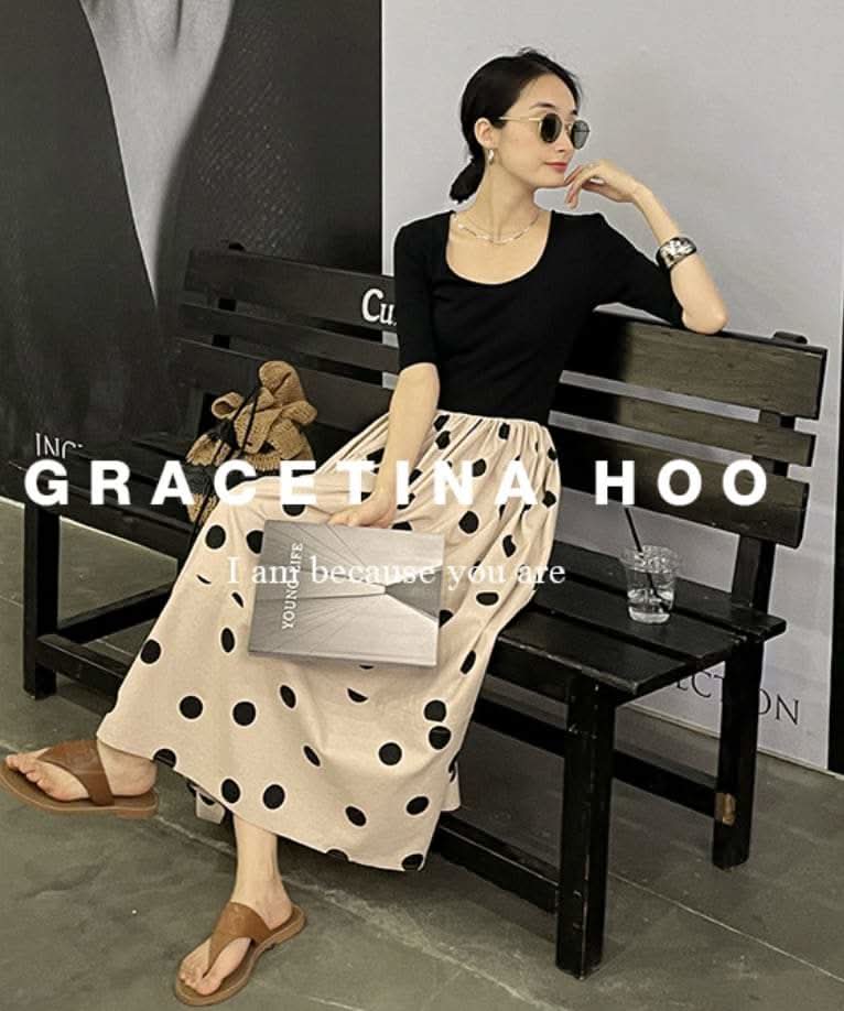 【動画あり】ドット柄切り替えベージュワンピース - select store mirror me【動画あり】ドット柄切り替えベージュワンピース204007419mirror meselect store mirror me204007419S