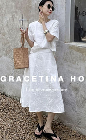 【動画あり】ジャガードホワイトスカートセットアップ - select store mirror me【動画あり】ジャガードホワイトスカートセットアップ204751711mirror meselect store mirror me204751711S