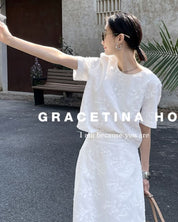 【動画あり】ジャガードホワイトスカートセットアップ - select store mirror me【動画あり】ジャガードホワイトスカートセットアップ204751711mirror meselect store mirror me204751711S