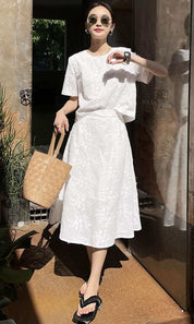 【動画あり】ジャガードホワイトスカートセットアップ - select store mirror me【動画あり】ジャガードホワイトスカートセットアップ204751711mirror meselect store mirror me204751711S