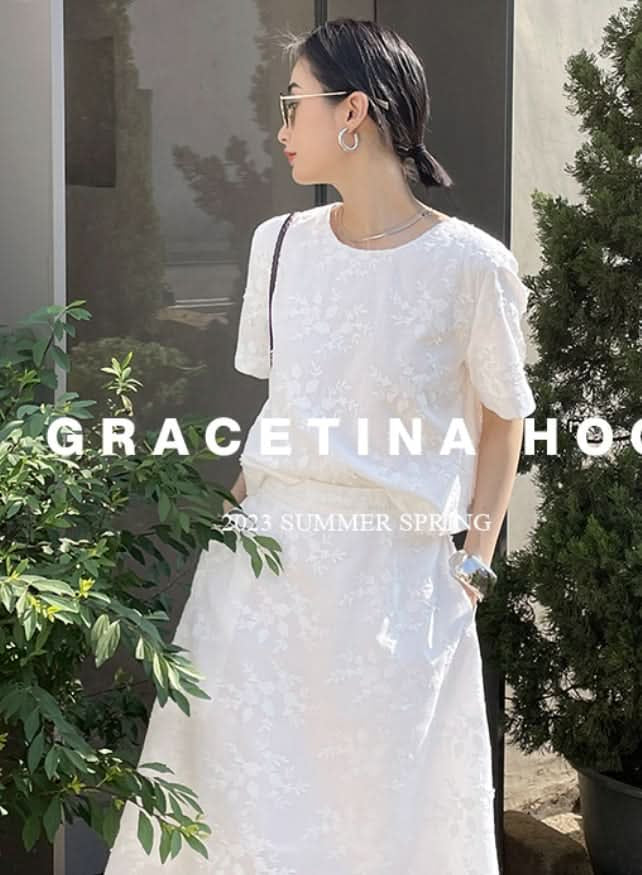 【動画あり】ジャガードホワイトスカートセットアップ - select store mirror me【動画あり】ジャガードホワイトスカートセットアップ204751711mirror meselect store mirror me204751711S