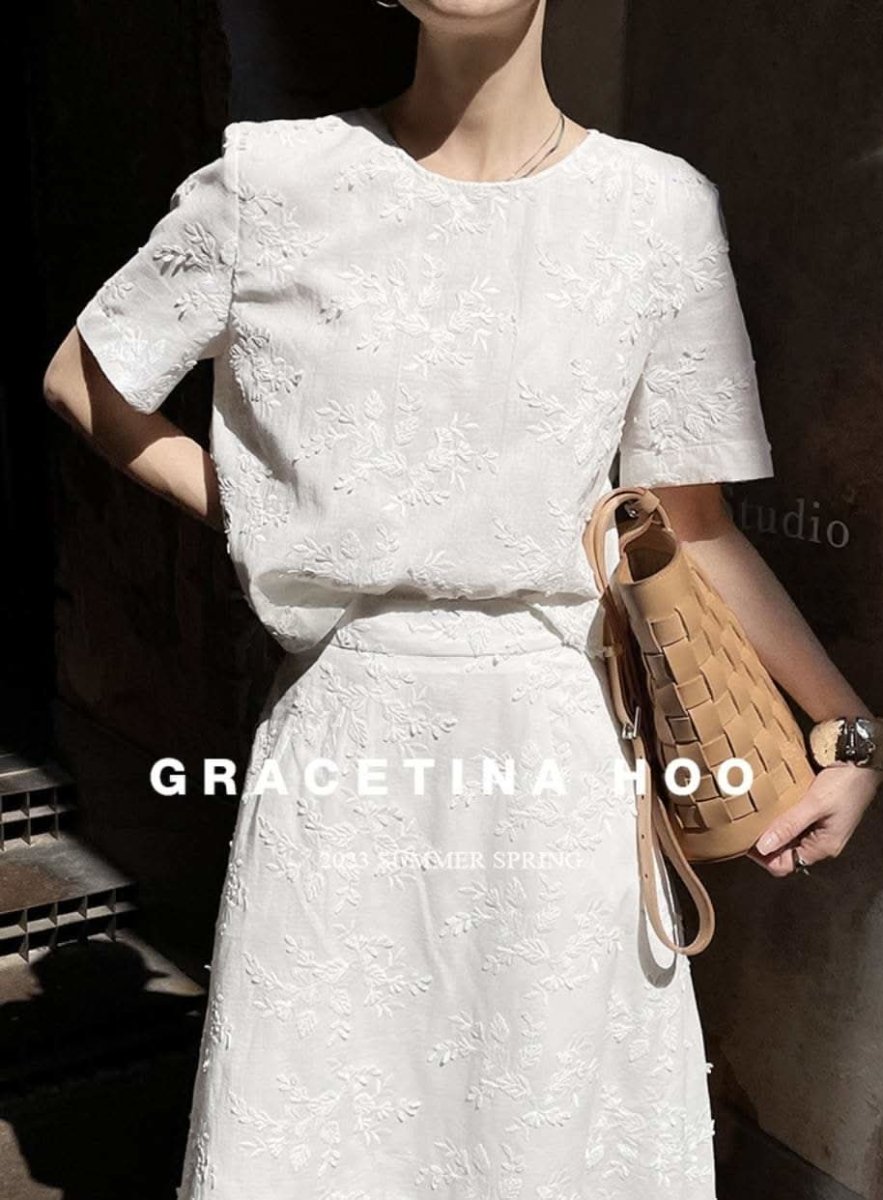 【動画あり】ジャガードホワイトスカートセットアップ - select store mirror me【動画あり】ジャガードホワイトスカートセットアップ204751711mirror meselect store mirror me204751711S