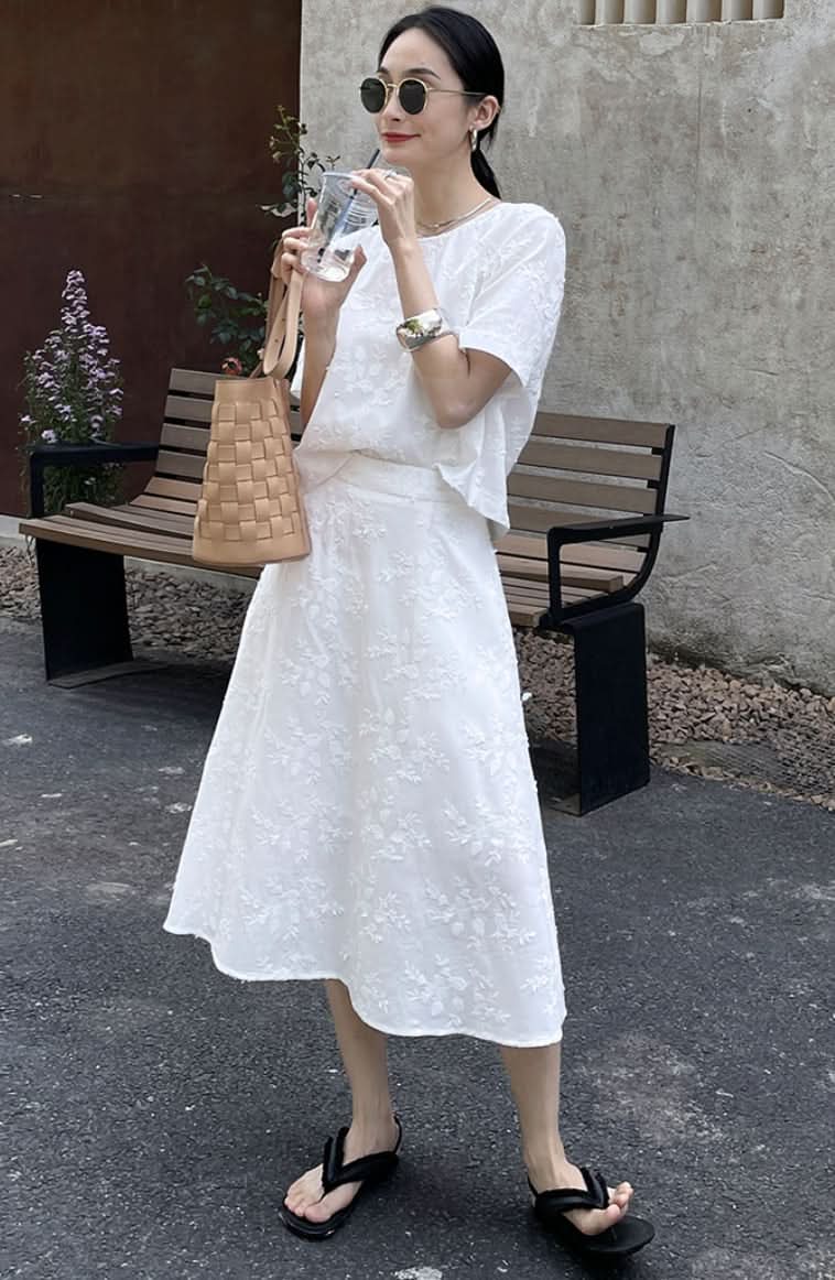 【動画あり】ジャガードホワイトスカートセットアップ - select store mirror me【動画あり】ジャガードホワイトスカートセットアップ204751711mirror meselect store mirror me204751711S