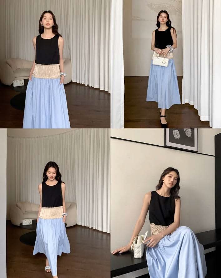 【動画あり】高品質トリプルカラー切り替えデザインロングワンピース - select store mirror me【動画あり】高品質トリプルカラー切り替えデザインロングワンピース207097026mirror meselect store mirror me207097026XS