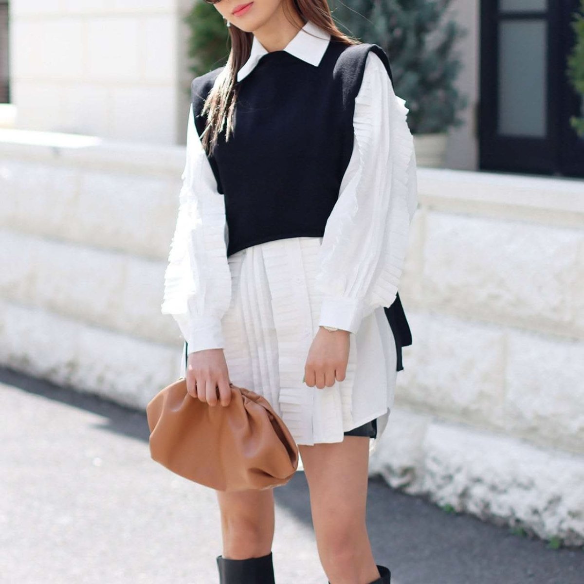 <インスタグラマー様ご愛用>【動画あり】ニットベスト&デザインシャツワンピース2点セット - select store mirror me<インスタグラマー様ご愛用>【動画あり】ニットベスト&デザインシャツワンピース2点セット52758971mirror meselect store mirror me52758971S