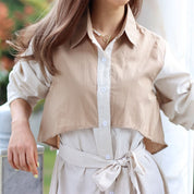 トレンチモチーフウエストベルトシャツワンピース - select store mirror meトレンチモチーフウエストベルトシャツワンピース238772352mirror meselect store mirror me238772352S