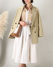 トレンチモチーフウエストベルトシャツワンピース - select store mirror meトレンチモチーフウエストベルトシャツワンピース238772352mirror meselect store mirror me238772352S