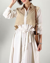 トレンチモチーフウエストベルトシャツワンピース - select store mirror meトレンチモチーフウエストベルトシャツワンピース238772352mirror meselect store mirror me238772352S