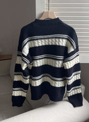 【高品質ウール25%】【動画あり】REMIXボーダーニットセーター - select store mirror me【高品質ウール25%】【動画あり】REMIXボーダーニットセーターmirror meselect store mirror meフリーサイズ