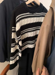 【高品質ウール25%】【動画あり】REMIXボーダーニットセーター - select store mirror me【高品質ウール25%】【動画あり】REMIXボーダーニットセーターmirror meselect store mirror meフリーサイズ